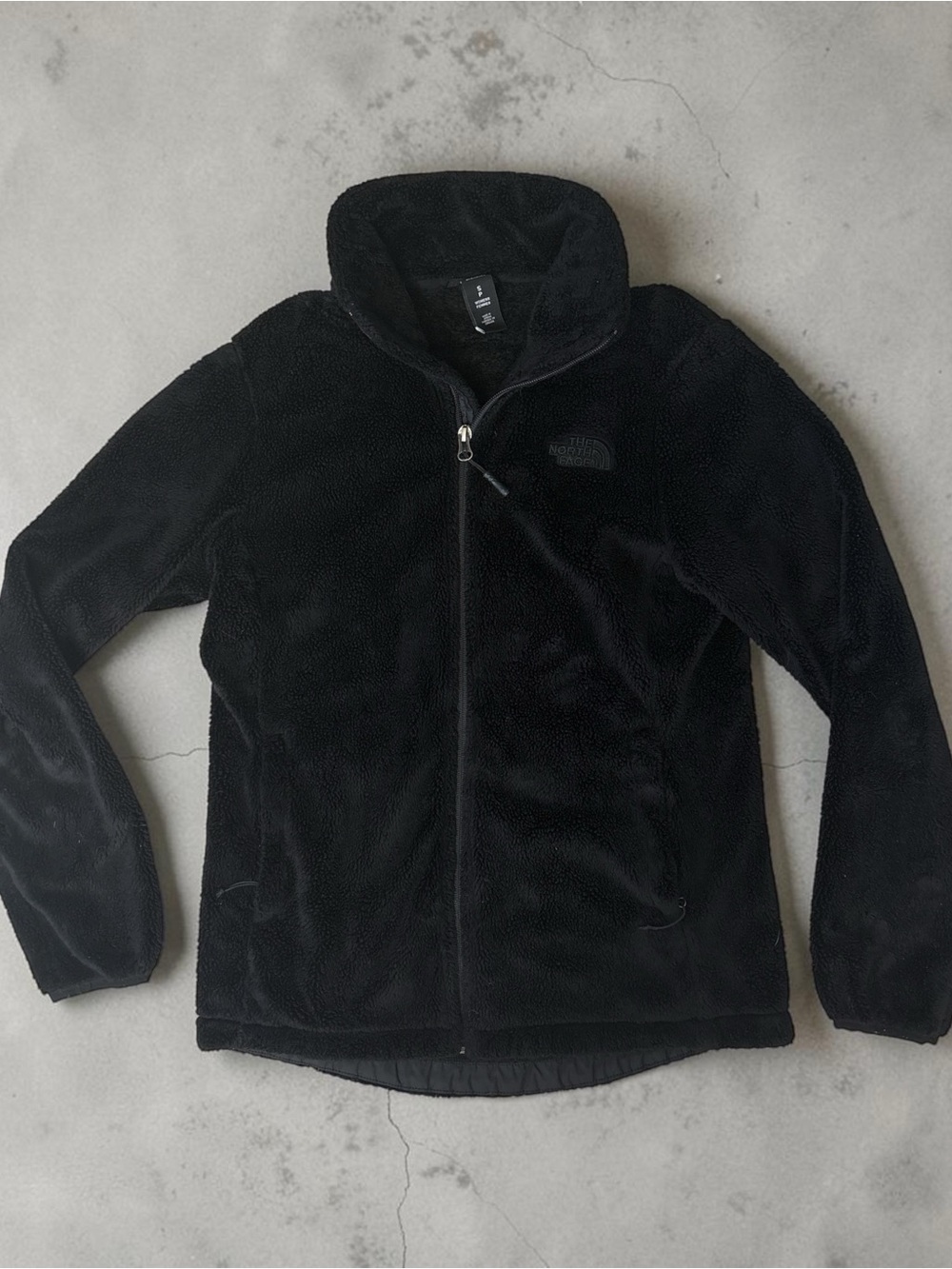 The North Face Black Full-Zip Fuzzy Jacket